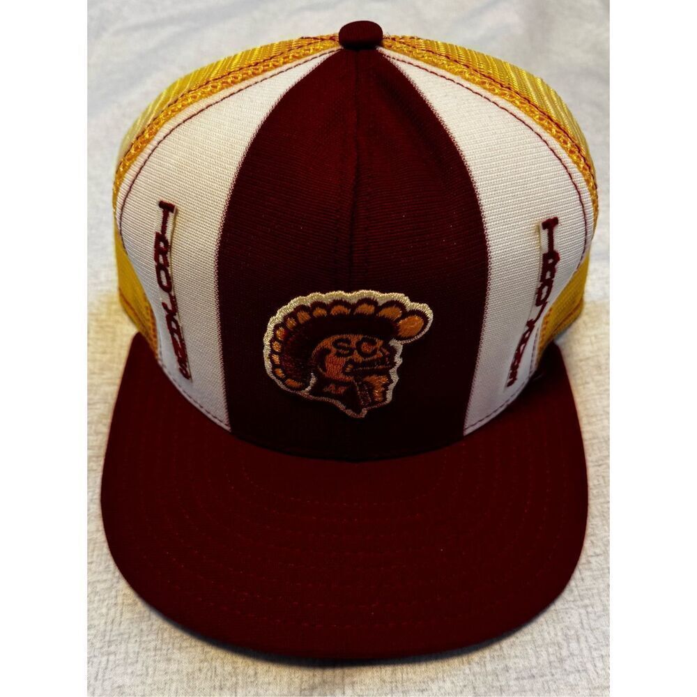 USC Trojan University Southern California Hat AJD Lucky Stripe Snapback Vintage